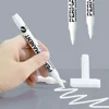 1/12Pcs Oily White Marker Pen Graffiti Pens Waterproof Permanent Gel Pencil Tire Painting Notebook Tyre Tread Environmental Pen 6