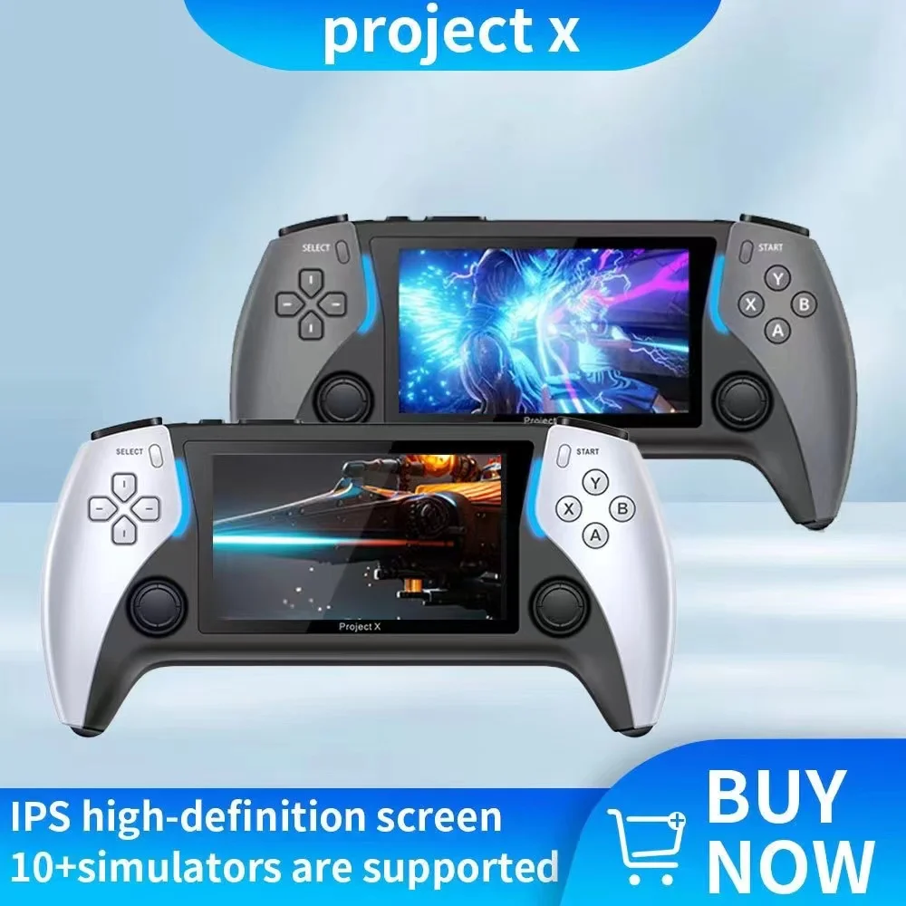 

New Project X Handheld Game Console Ps5 High-definition Arcade With Dual Player And Dual Controller Support Christmas Gift