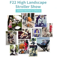 Hot mom Baby Stroller 2 in1 3 In 1 Travel System High view Folding pram - Image 9