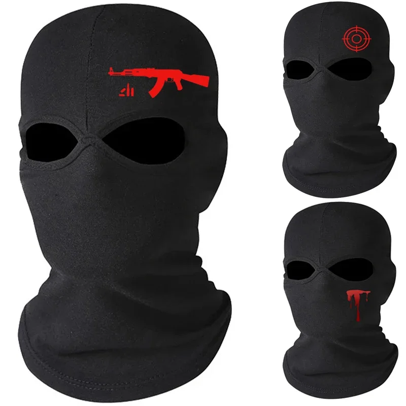Full face balaclava mask tactical CS winter ski cycling sun protection scarf outdoor sports DIY