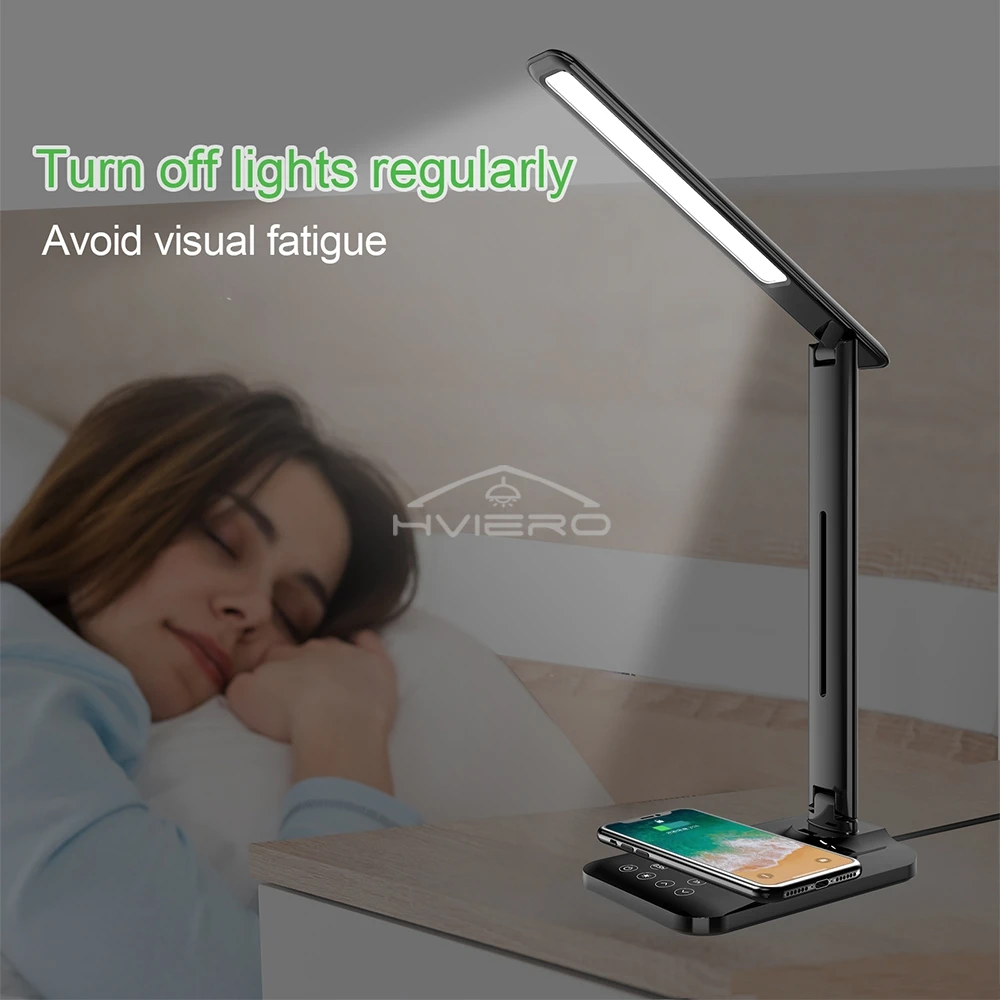 LED Folding Desk Lamp Led USB 5V Timing Eye Guard Protection For Home Night Reading Bedside Living Room Charging Table Lighting