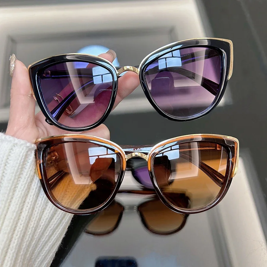 Vintage Punk Cat Eye Sunglasses Alternative Angle View