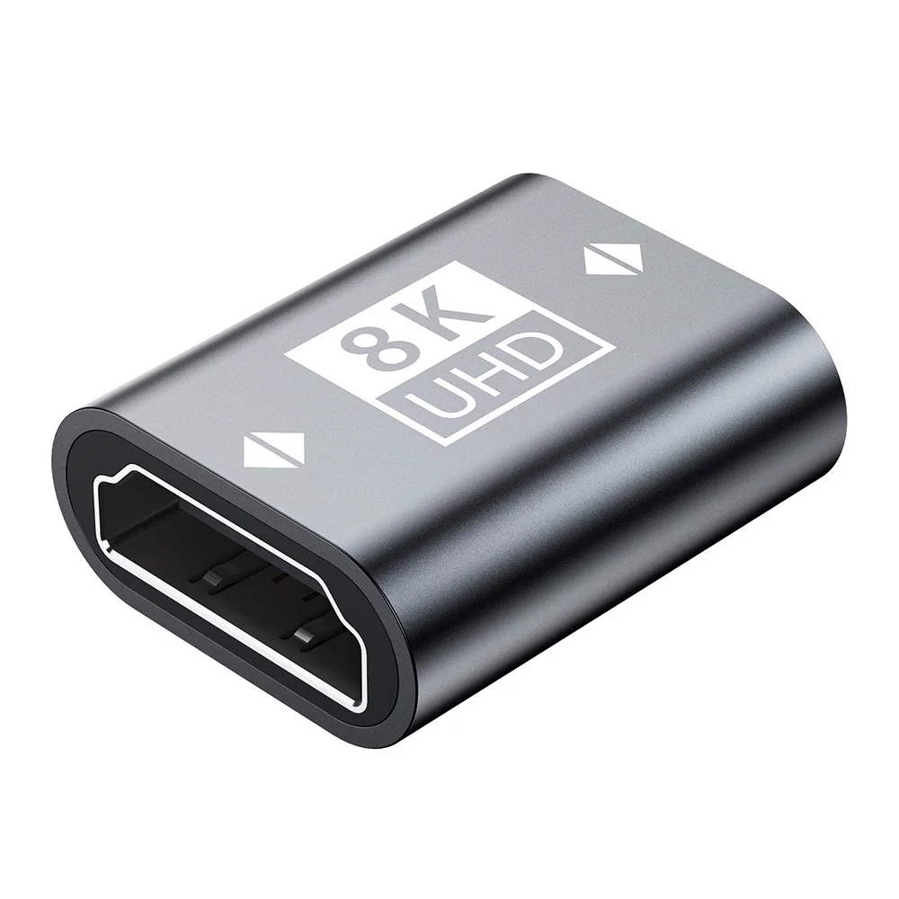 UGOjP HDMI 2.1 어댑터 8K HDMI 암-암 연장 어댑터 HDTV 연장 케이블 코드 어댑터 모니터 디스플레이 노트북용