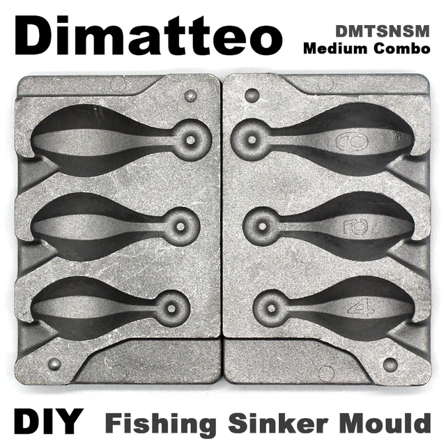 Dimatteo DIY Fishing Snapper Sinker Mould DMTSNSM/Medium Combo
