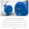 BLUSEAL BSWR5850 Retractable Hose Reel with Hot Water Rubber Hose, Lead-in, 500 PSI, Brass Fittings 1