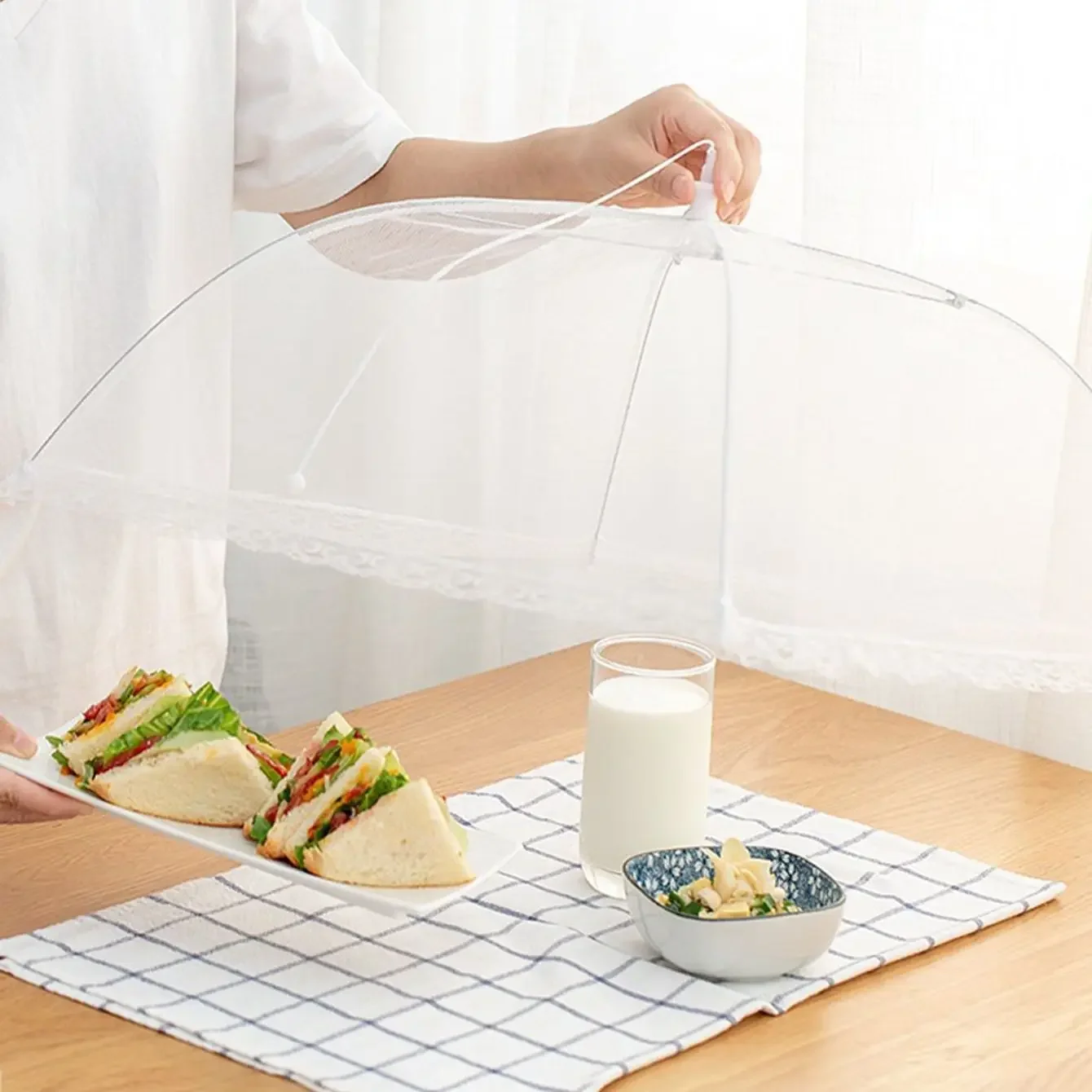 Food Covers Foldable Kitchen Anti Fly Mosquito Use