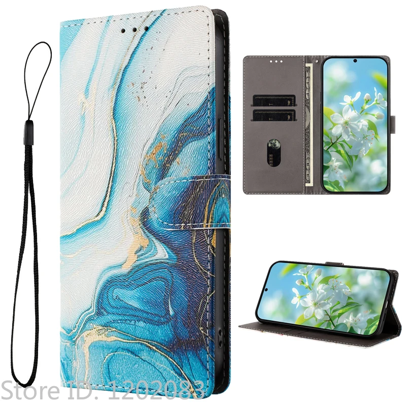 Magnetic Stand Wallet Flip Cover Phone Case with Protective Storage