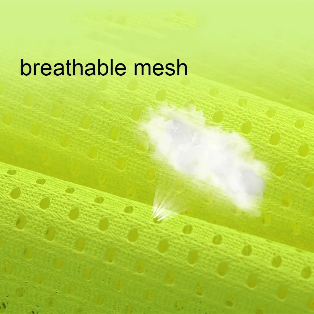 높은 가시성 반사 안전 조끼 내마모성 통기성 교통 조끼 편안한 패션 사이클링 안전 재킷