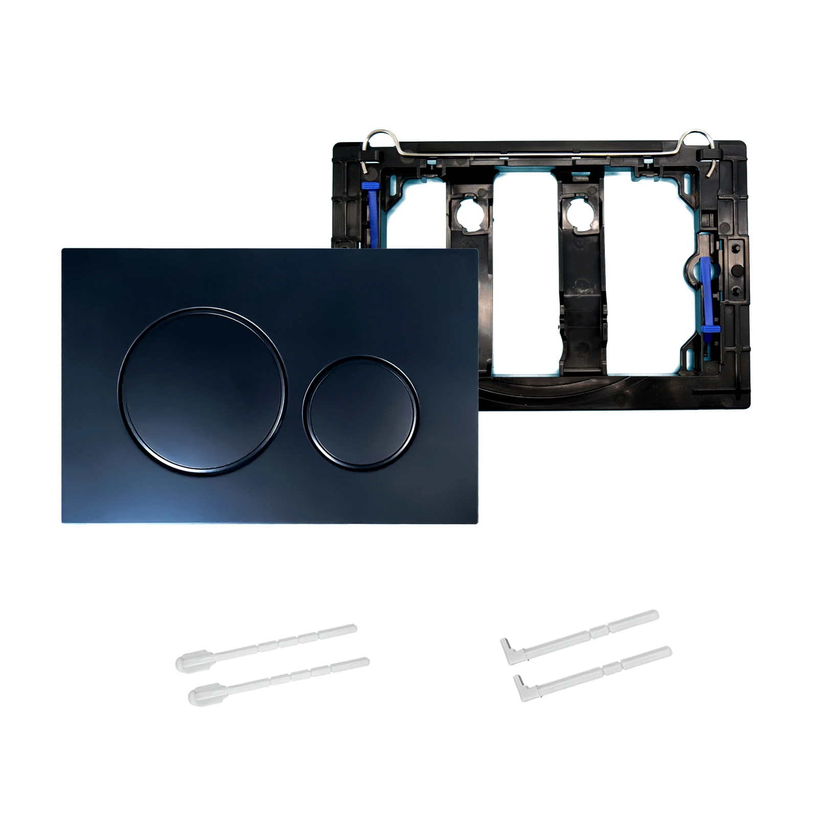 Flushing Plate with Flush Lever Set and Mounting Frame Fits Geberit Sigma 20 Actuator Plate Spare Parts Dual Flush 1 Piece flushing plate set