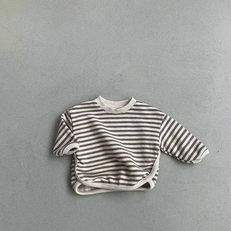Autumn Baby Hoodie Striped Sweatshirts for Infant Girls and Boys