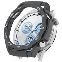 Enhanced Protective Hollow PC Case Cover for Smartwatch 46mm - Ultimate Skin Shell Bumper Accessory (Dark Gray)