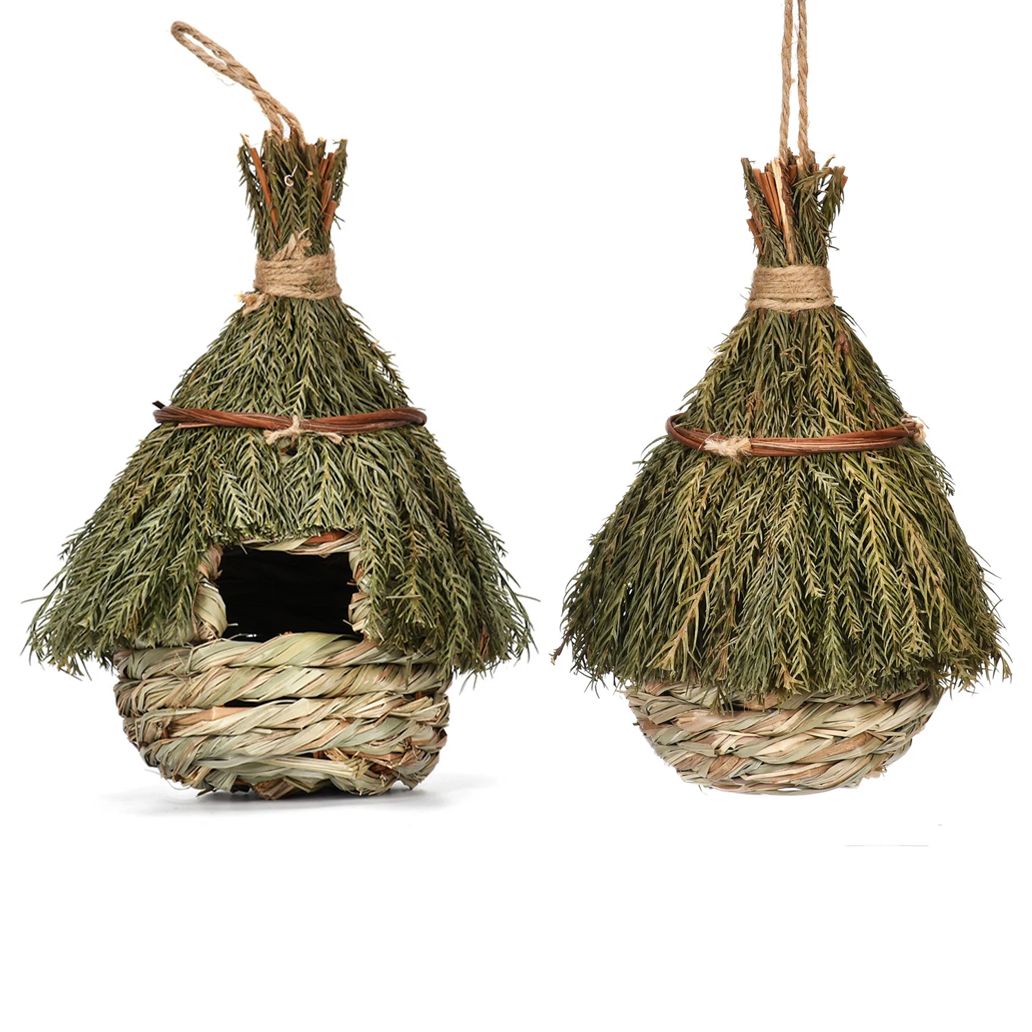 Hanging Bird House Bird Breeding Outdoor Decorative Nest Box Small Feathered Nature Lover Favor Weatherproof bird house bird nest