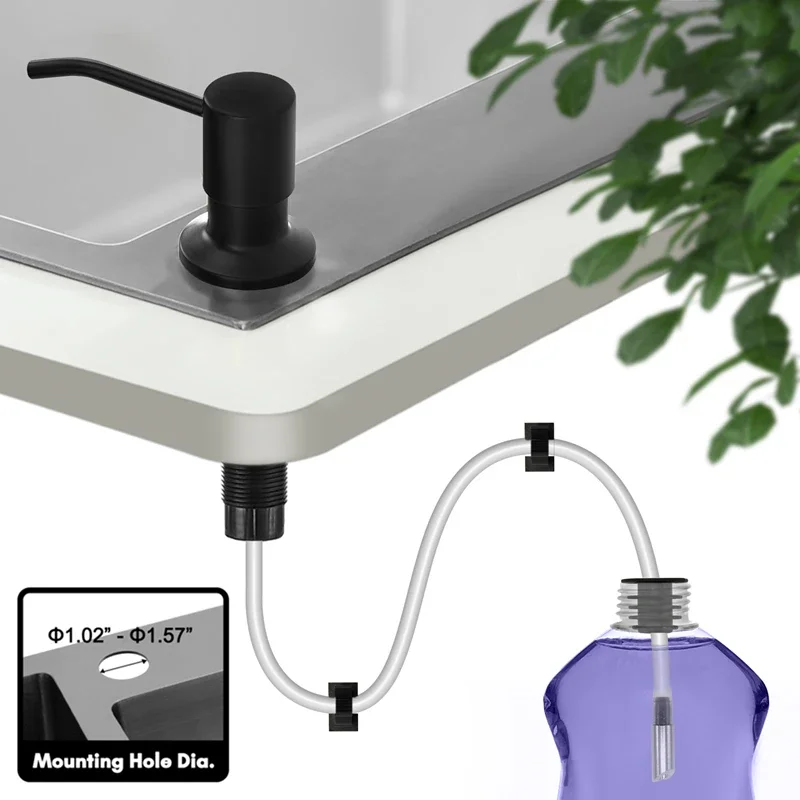 Soap Dispenser Extension Tube Kit For Kitchen Accessories Bathroom Stainless Steel Built In Liquid Soap Detergent Dispensers soap dispenser soap pump soap dispenser head wall mounted dispenser