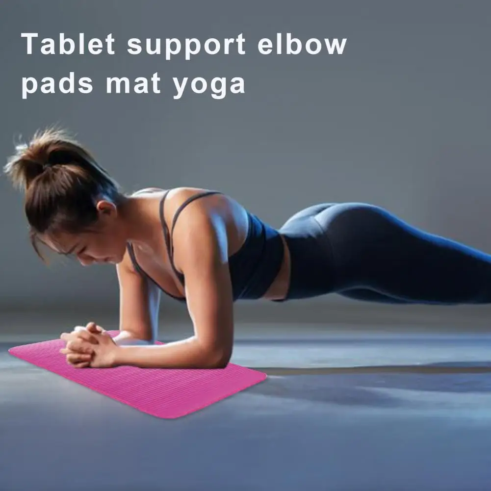 High Elasticity Yoga Mat Extra Thick Yoga Mat for Men Women Anti-slip Exercise Cushion for Home Gym Workouts Pilates Elbows