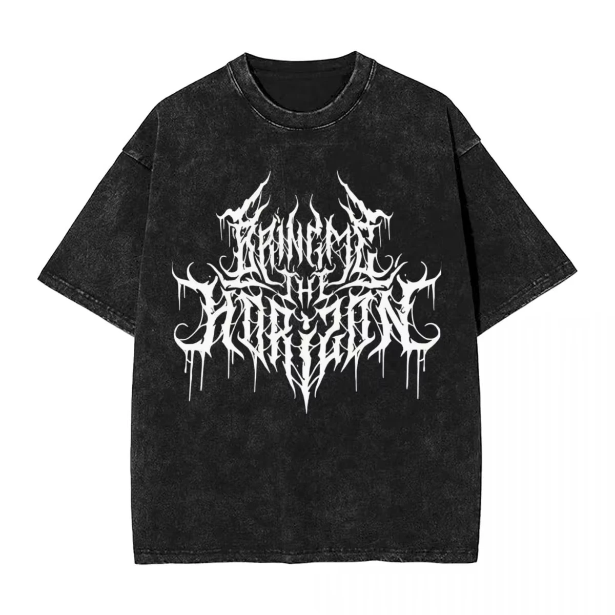 BMTH Bring Me The Horizons 남성용 티셔츠, 재미있는 로고 티셔..