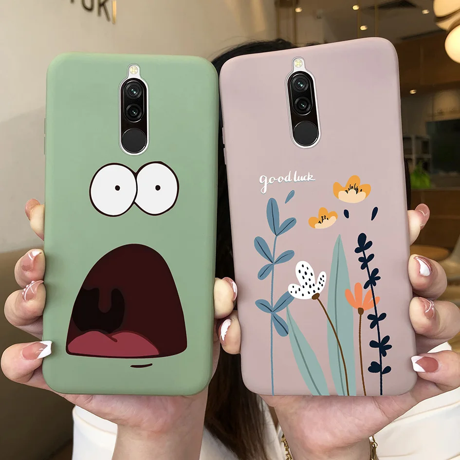 Charming Cartoon Daisy Matte Avocado Silicone Case