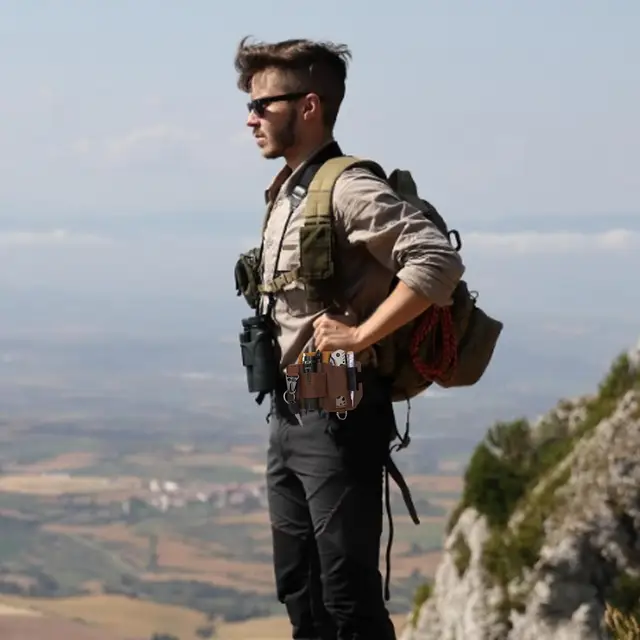 Étui Pour Lampe Torche 12-17 Cm, Housse Ceinture Nylon Robuste Avec