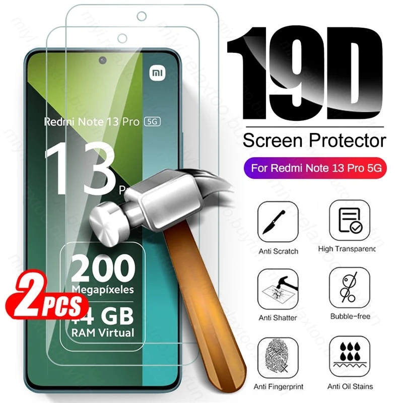 

2 шт., Защитное стекло для Xiaomi Redmi Note 13 Pro