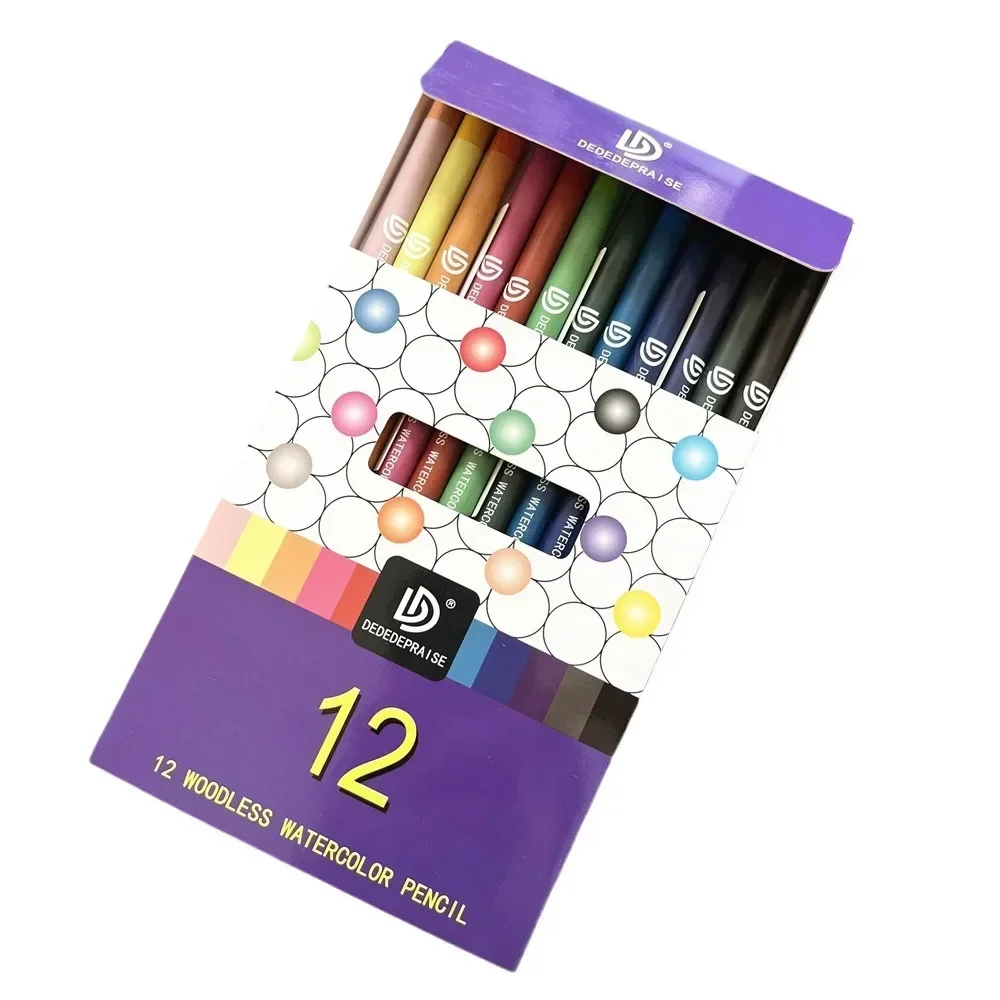 Color Pencils Woodless Watercolor Pencils 12 Drawing Pencils Set For Adults Students Artists