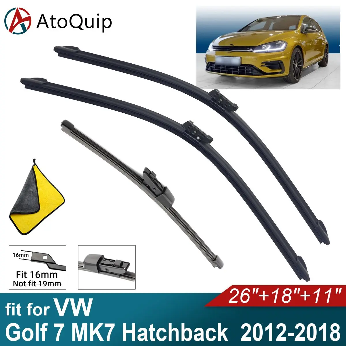 

Задние щетки стеклоочистителя для VW Golf 7 MK7