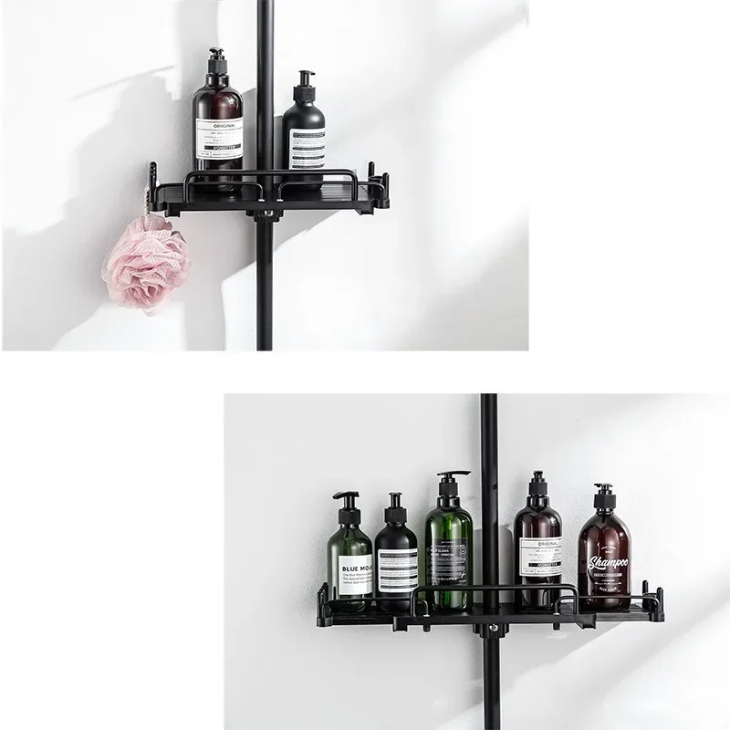 New Models Extendable Shower Shelf Bathroom Shelf Without Drilling Shampoo Tray Shower Storage Holder Bathroom Accessories 3