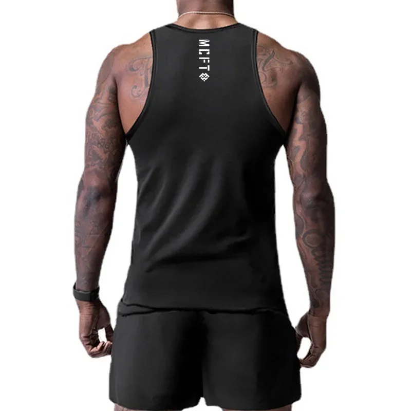 Description Picture 5 of itemKorean Brand Mens  Tank Top Quick Dry Clothing Work Out Gym Mesh Vest O-Neck Summer Sleeveless Singlets