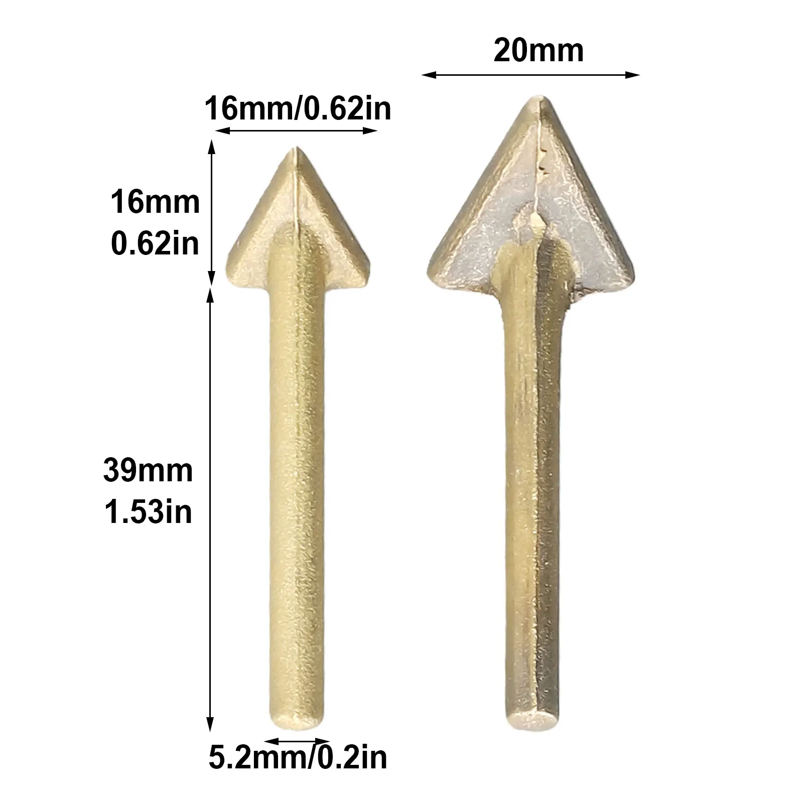 High Quality Tip Welding Kit Industrial Iron PP Plastic Power Replacement Soldering Steel TEO 16mm TPO 20mm 2PCS