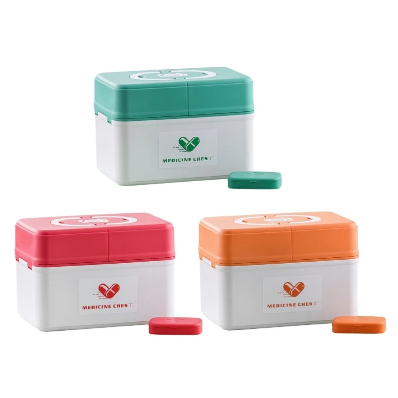 

Контейнер для оказания первой помощи с ручкой, портативный многофункциональный контейнер для путешествий для детей, девочек, мальчиков и старших возрастов