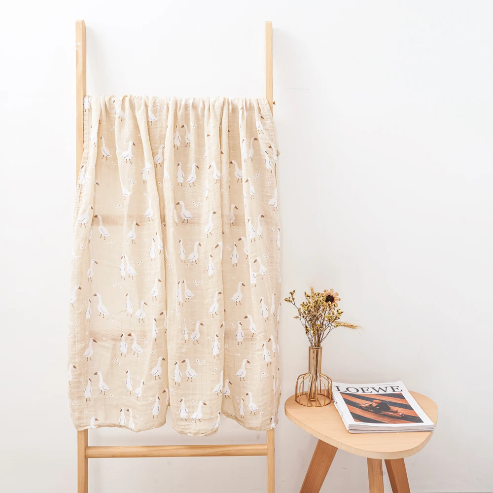 Kangobaby #My Soft Life# Bamboo Cotton Baby Muslin Swaddle Blanket Newborn Wrap Cute Infant Quilt Stroller Cover Nursing Towel 2