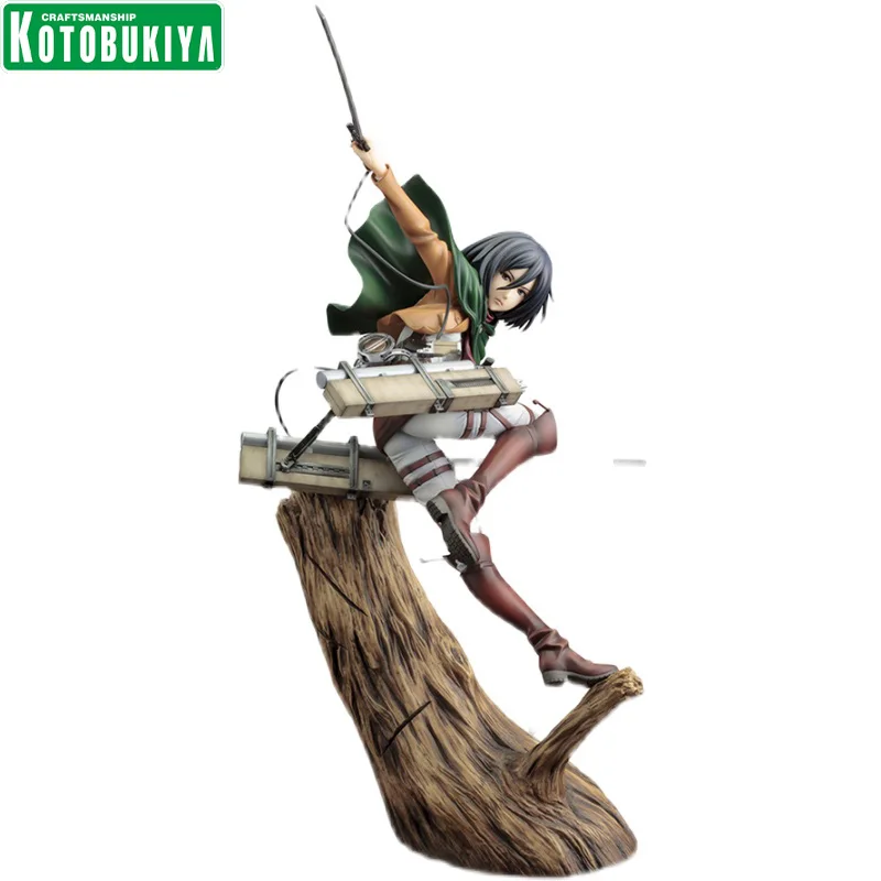 

In Stock Kotobukiya Attack On Titan Mikasa Ackerman Genuine Original Anime Figure New Model Toys Action Figures Collection Doll