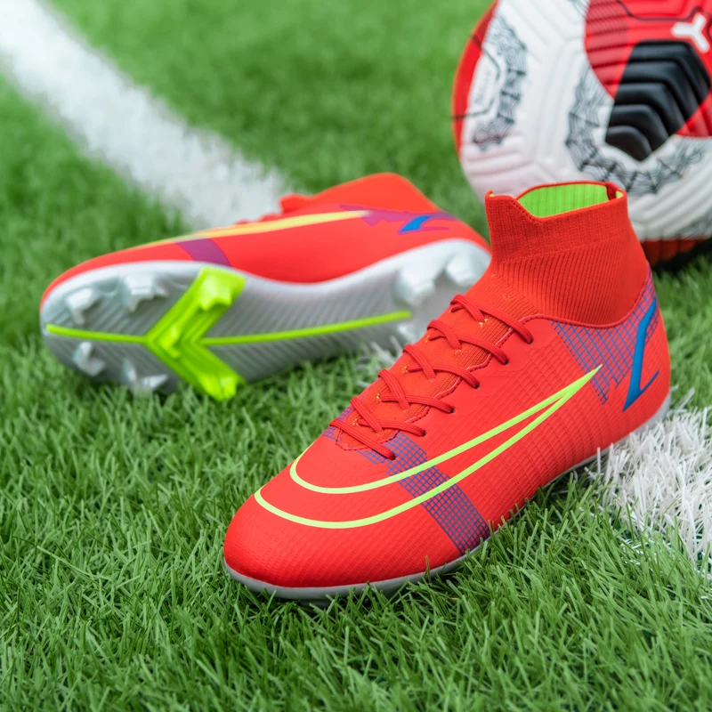 

Men Soccer Shoes Football Boots Ultra Light TF/FG Wear-Resistant Training Shoes Turf Futsal Professional Unisex Match Sneakers