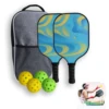 Pickleball Paddles, Fiberglass Surface Pickleball Set With Pickleball Rackets, Pickle Ball Paddle Set,For Beginners And Pros