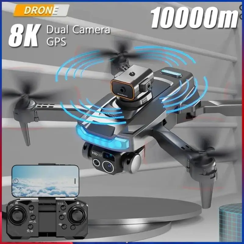 

New P15 Drone Professional GPS Foldable Quadcopter 8K HD DualCamera 5G RC Aircraft Obstacle Avoidance Foldable UAV 10000M Toys