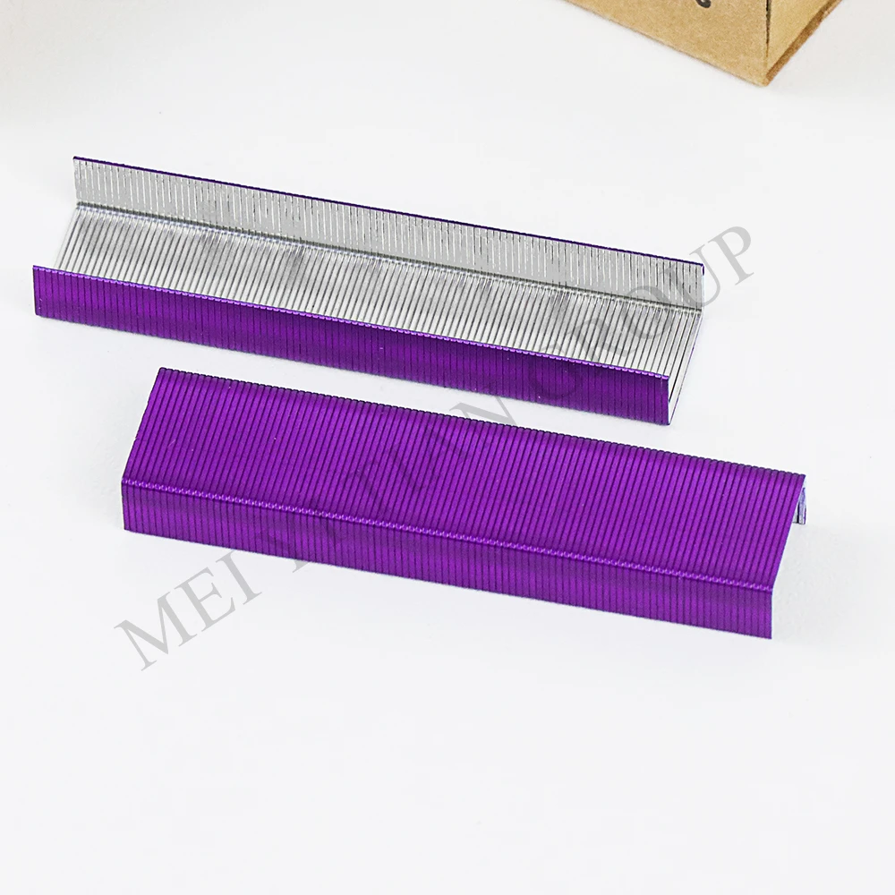 Purple Staples Standard Stapler Staples Refill 26/6 Size 950 per Box for Office School Stapling Stationery Supplies stapler pin