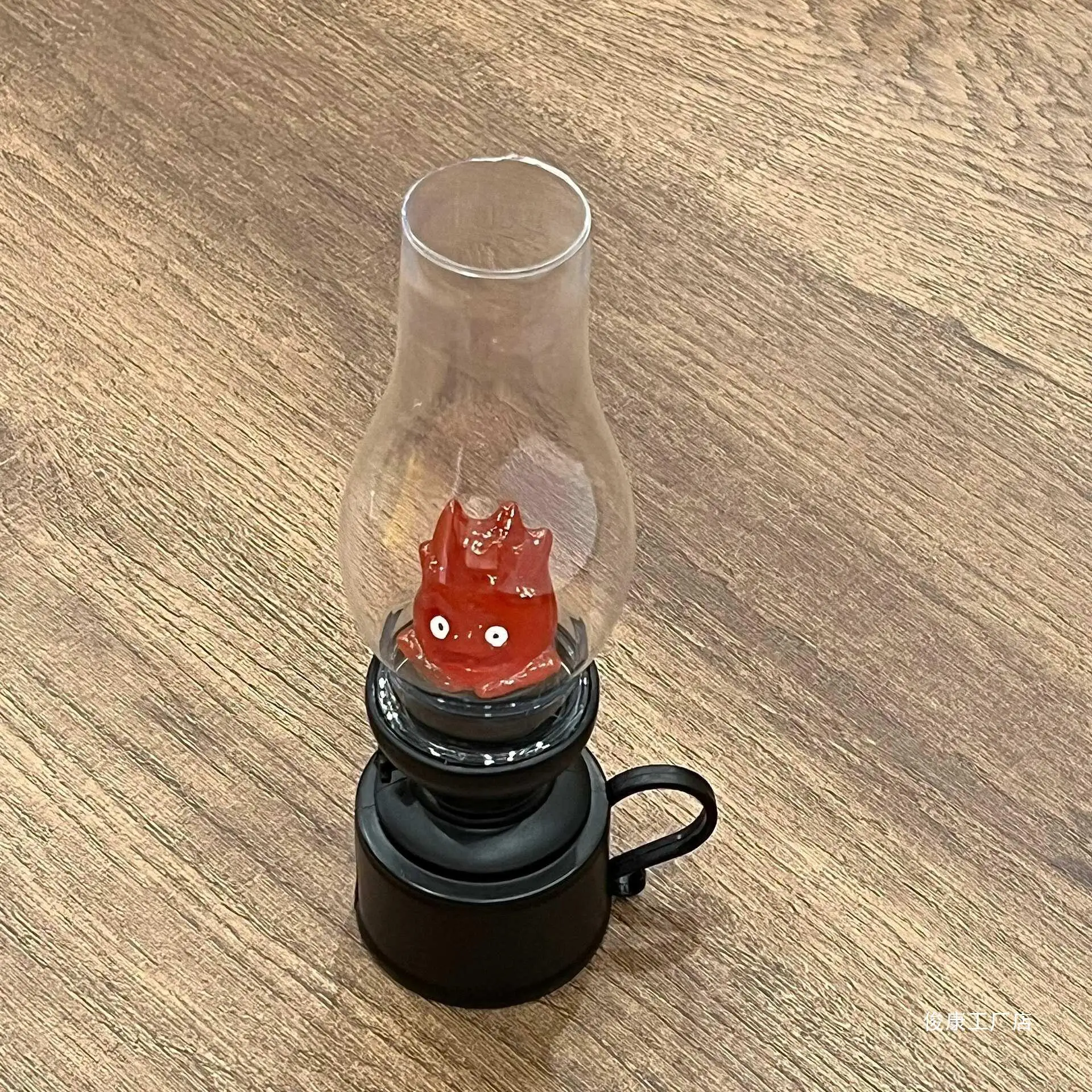 Night Light Calcifer Flameless Night Light Halloween Retro Decorative Candle Light Cartoon Anime Kerosene Lamp Bedroom Bedside Table Lamp