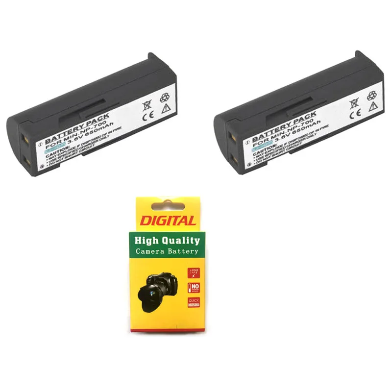 Heib Batteria Di Ricambio Per Konica Minolta Dimage X60 – 750 MAh, Li-Ion, Alta Qualità