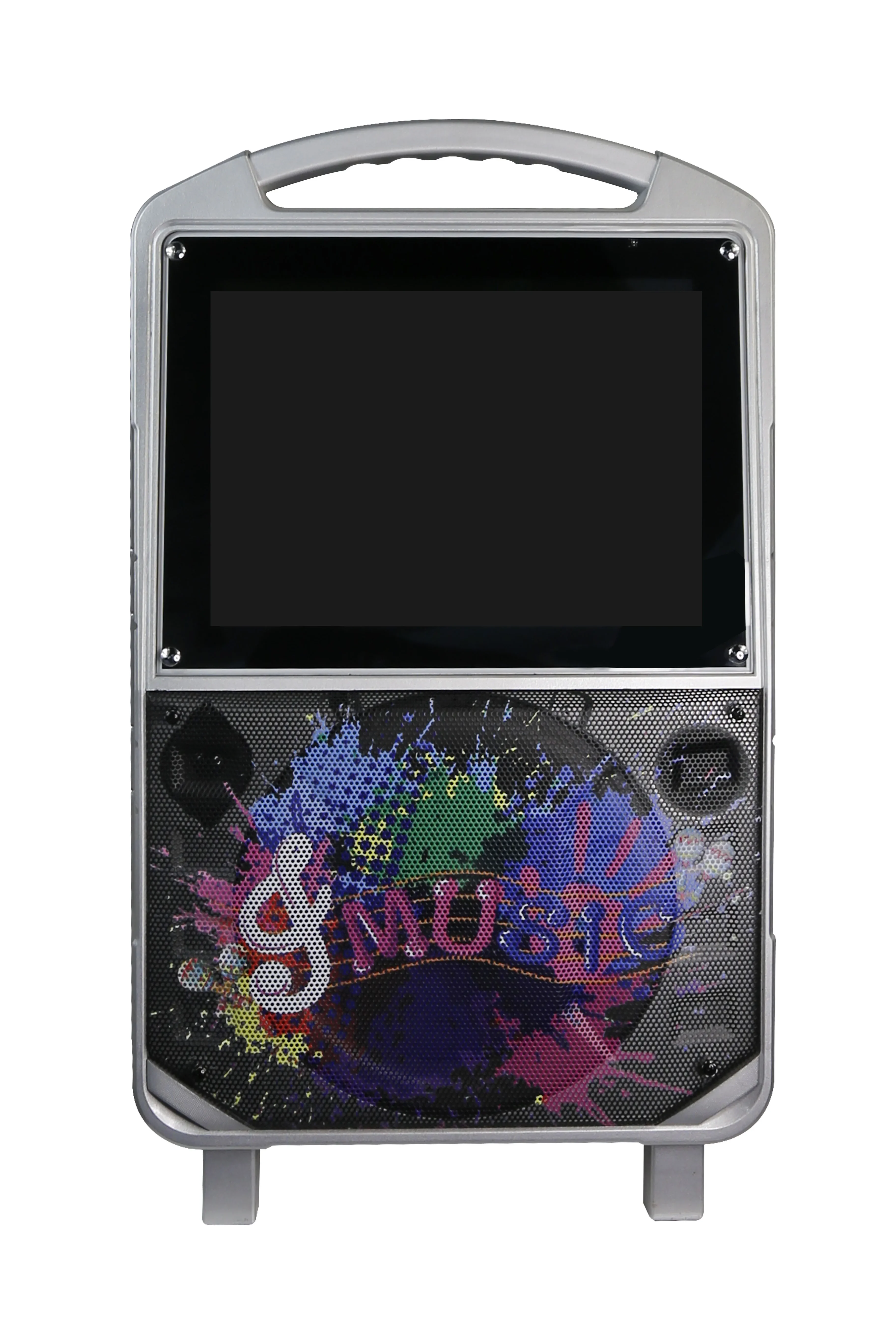 Karaoke Machine 14 inch Touch Screen single 10 inch woofer 40W Speaker with Android 11.1V system blue tooth wireless video play