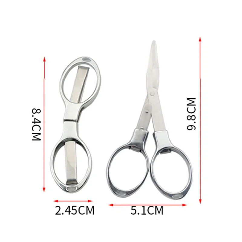 Embroidery Needlework Scissors Sewing Folding Scissors Fishing Line Sewing Tools Plastic Handle Needlework For Folding Scissors