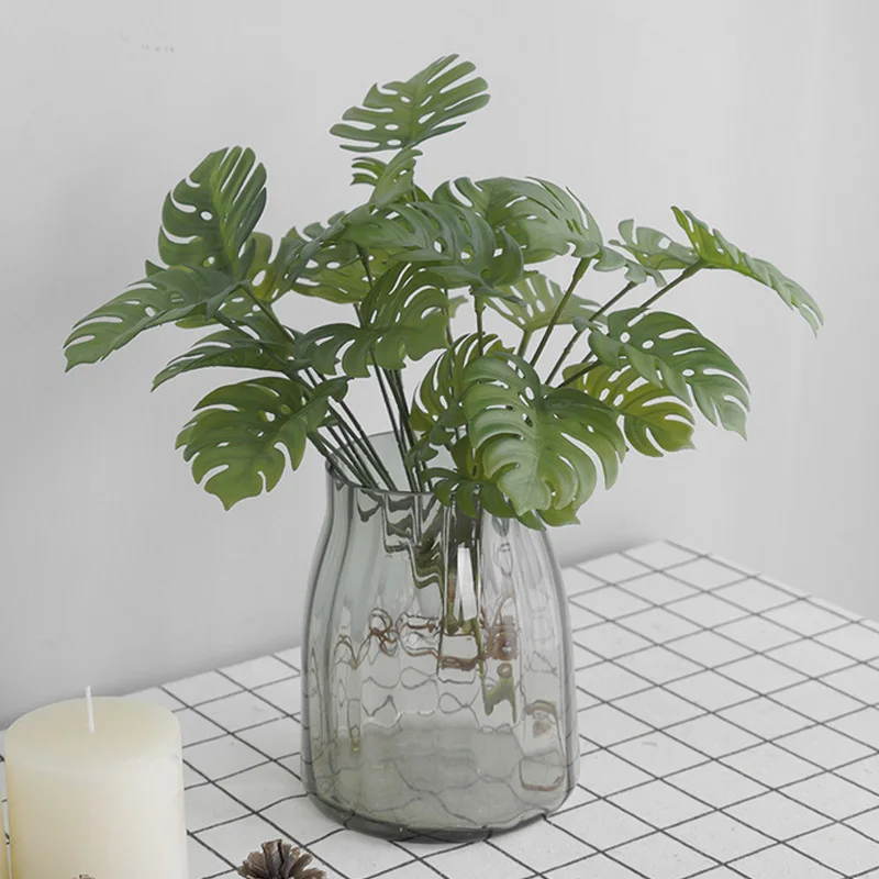 

Artificial Turtle Leaves Bouquet Plants Home Wedding Party Decoration Garden Balcony Green Fake Flowers