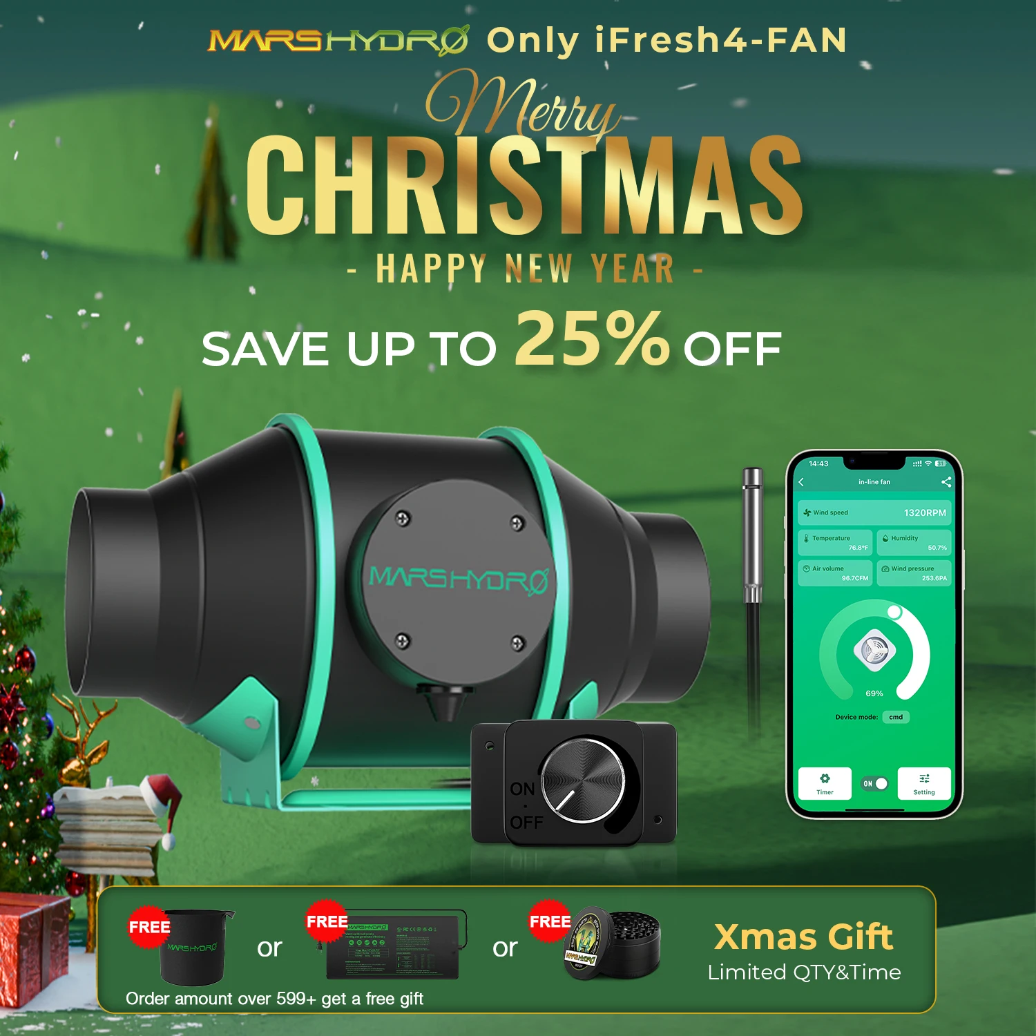 Mars Hydro ifresh Smart 4 6-дюймовый