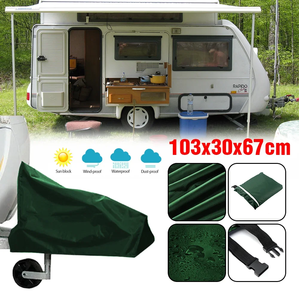 Universal 3 Colors 1030x670x990x300 mm Caravan Hitch Cover Waterproof Dustproof Trailer Tow Ball Coupling Lock Cover For RV