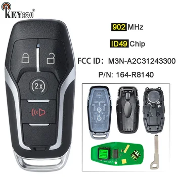 Keyforkess 902MHz ID49 FCC ID: M3N-A2C31243300 P/N: 164-R8140 sostituzione di prossimità Smart Remote Key Fob per Explorer 2016 2017