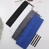 Microfiber Golf Towel 40X40cm Golf Towel Hook and Loop Fastener The Convenient Golf Cleaning Towel Black Grey Blue White New 3