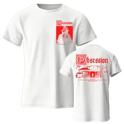 Movie Obsession Unisex Summer Cotton Graphic T - Shirt - XS (White)