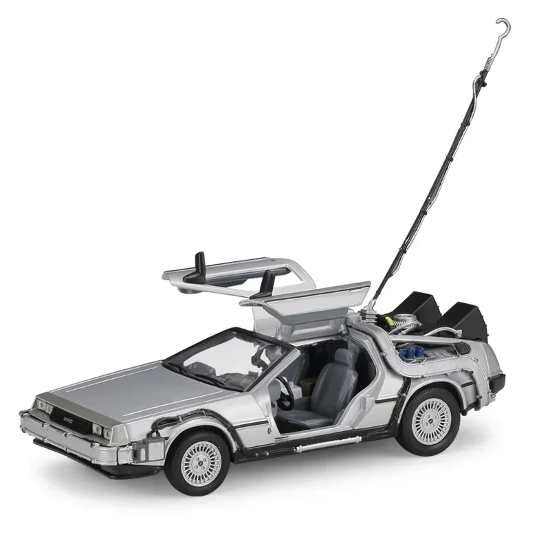 Welly DELOREAN TIME MACHINE ミニカー1/24サイズ WELLY 1:24 Diecast Alloy Model Car DMC-12 delorean back to the