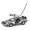 WELLY 1:24 Diecast Alloy Model Car DMC-12 delorean back to the future Time Machine Metal Toy Car For Kid Toy Gift Collection 5