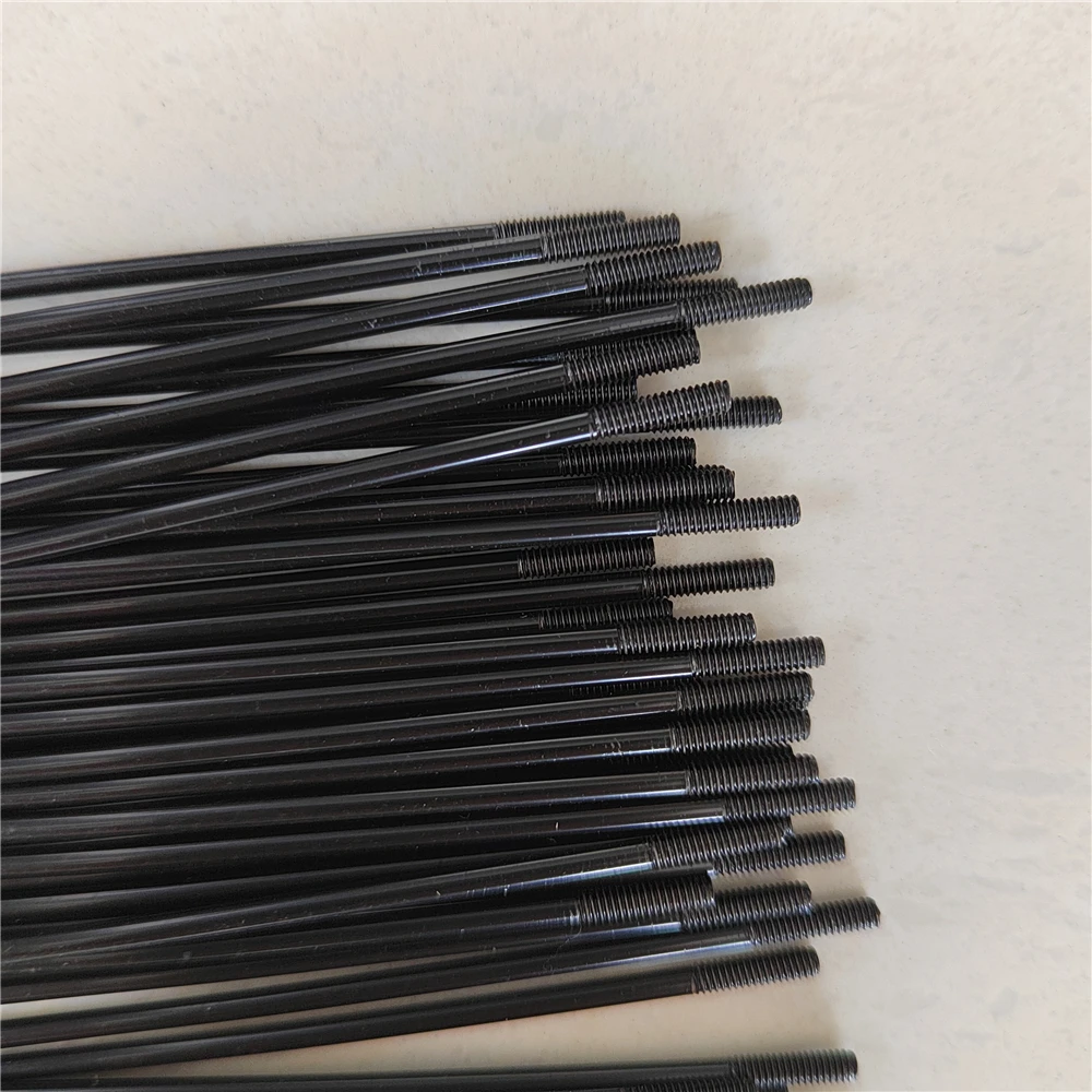 40PCS 121mm-160mm Bicycle Spoke 14G Stainless Steel Black Road Bike Folding Copper Nipple for MTB Mountain bicycle parts bike accessories bicycle spokes