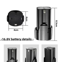 Batterie de tournevis Batterie au lithium rechargeable 16,8 V 4,0 Ah pour perceuses électriques, meuleuses d'angle et autres outils électriques 3
