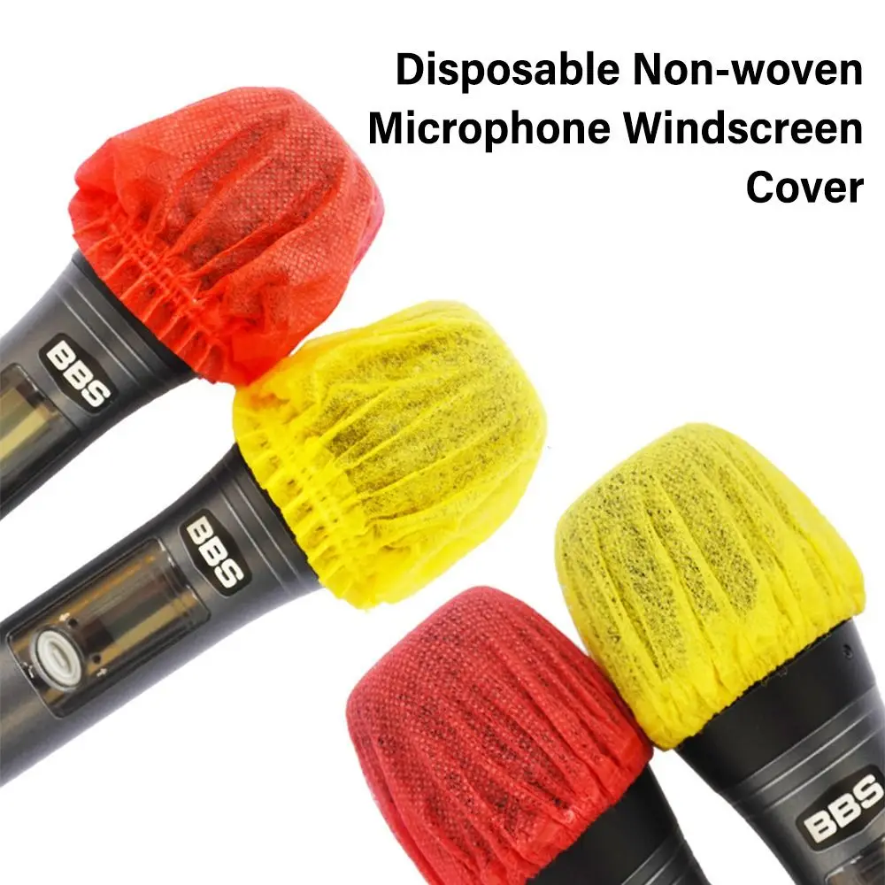 

2 шт./набор, одноразовые чехлы для микрофона из нетканого материала