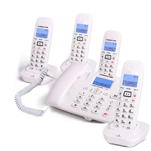 white 4 handsets